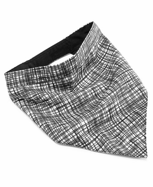 Mimish House of Barker Black White Reversible Bandanna Small Black MSRP $22